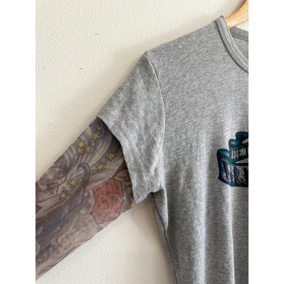 Y2K Tattoo Sleeve Harley Davidson Long Sleeve Tee size Large - Picture 6 of 12